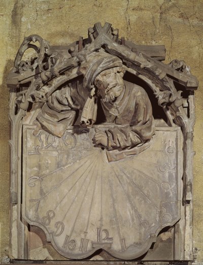 Sundial with the Figure of an Astronomer, 1493 by Conrat Sifer